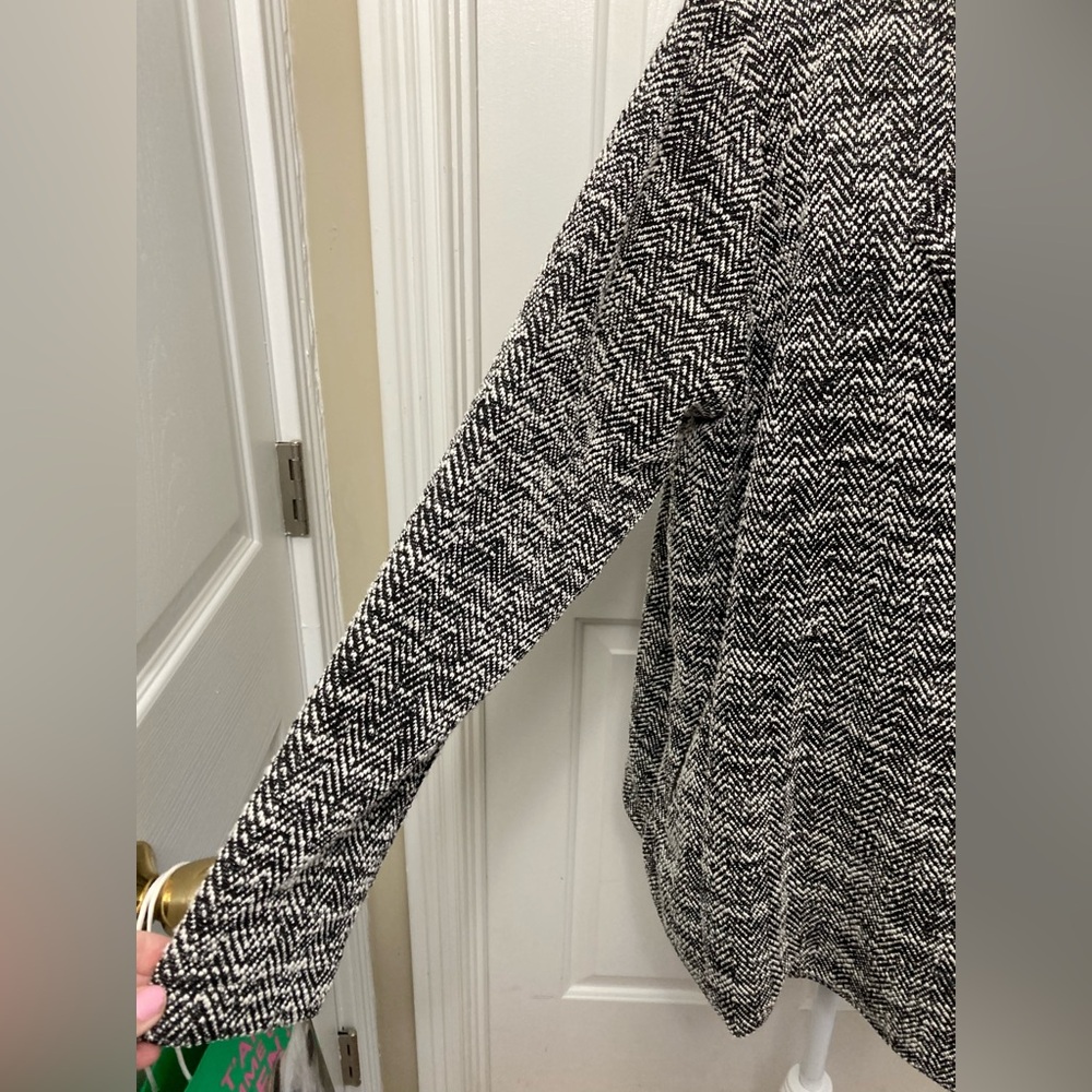 NWT Karen Kane Black and White Knit Cardigan - Picture 5 of 13
